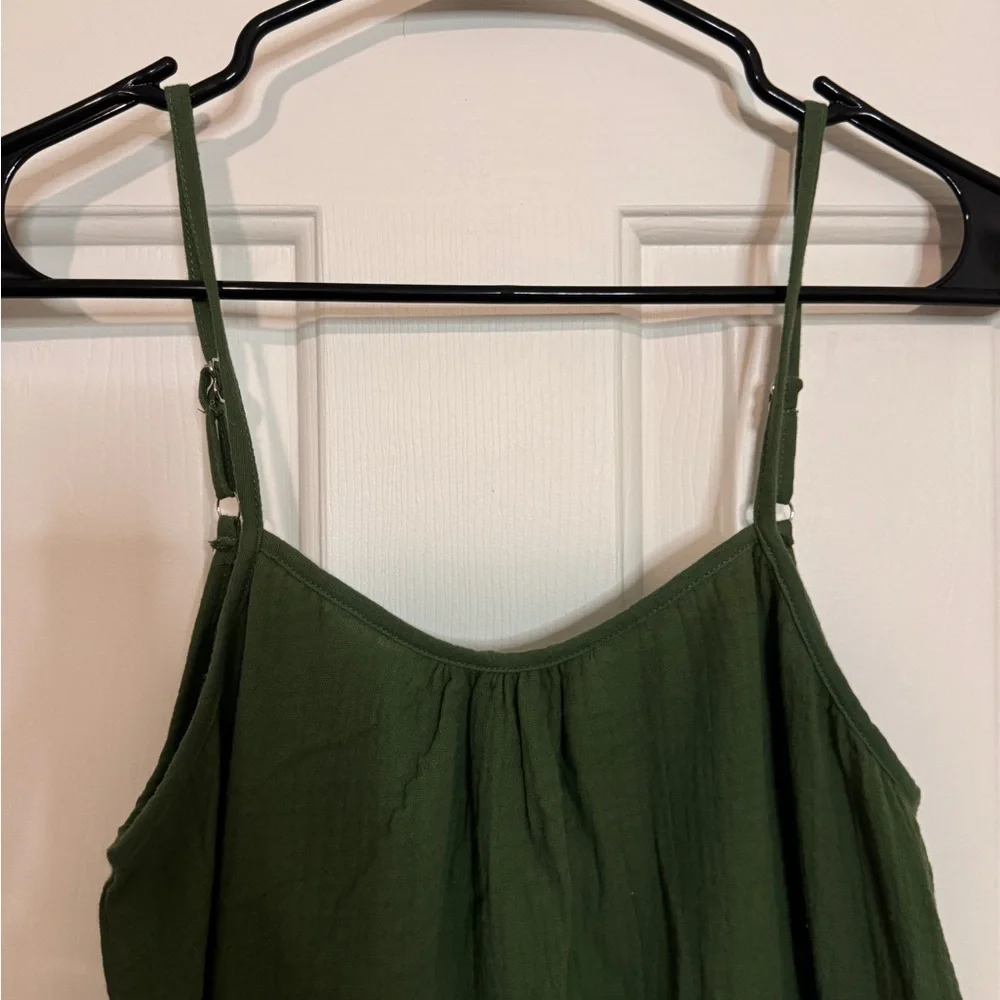 NWT Citrine Swim‎ Forest Green Della Dress Size Small Adjustable Straps